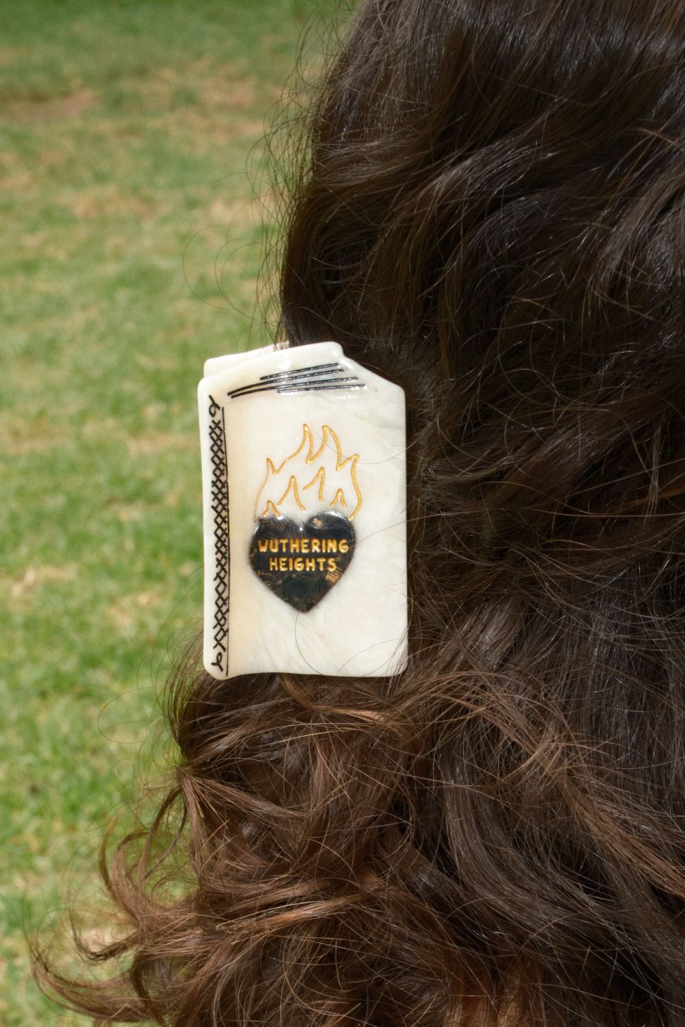 Solar Eclipse Wuthering Heights Mini Book Hair Clip