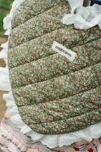 Rather Be Reading Green Quilted Heart Tote Bag