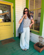 Gingham Sweater Pant