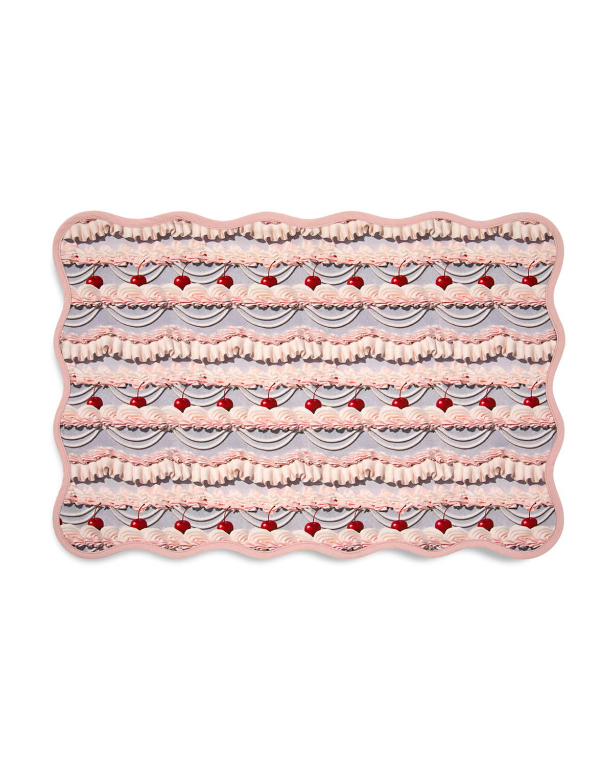 Betty Buttercream Frosting Scalloped Placemats 