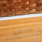 Wooden product with 'INNER GRANDMA' branding on a white background