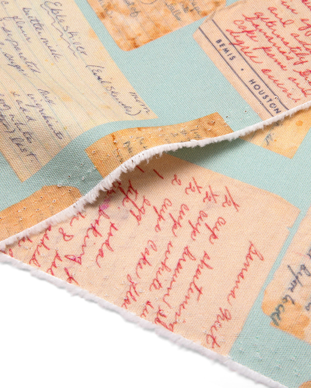 Edith Vintage Recipe Canvas Fabric