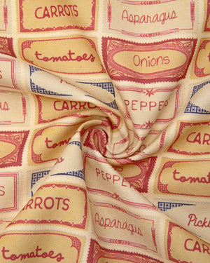 Pearl Pantry Jar Label Canvas Fabric