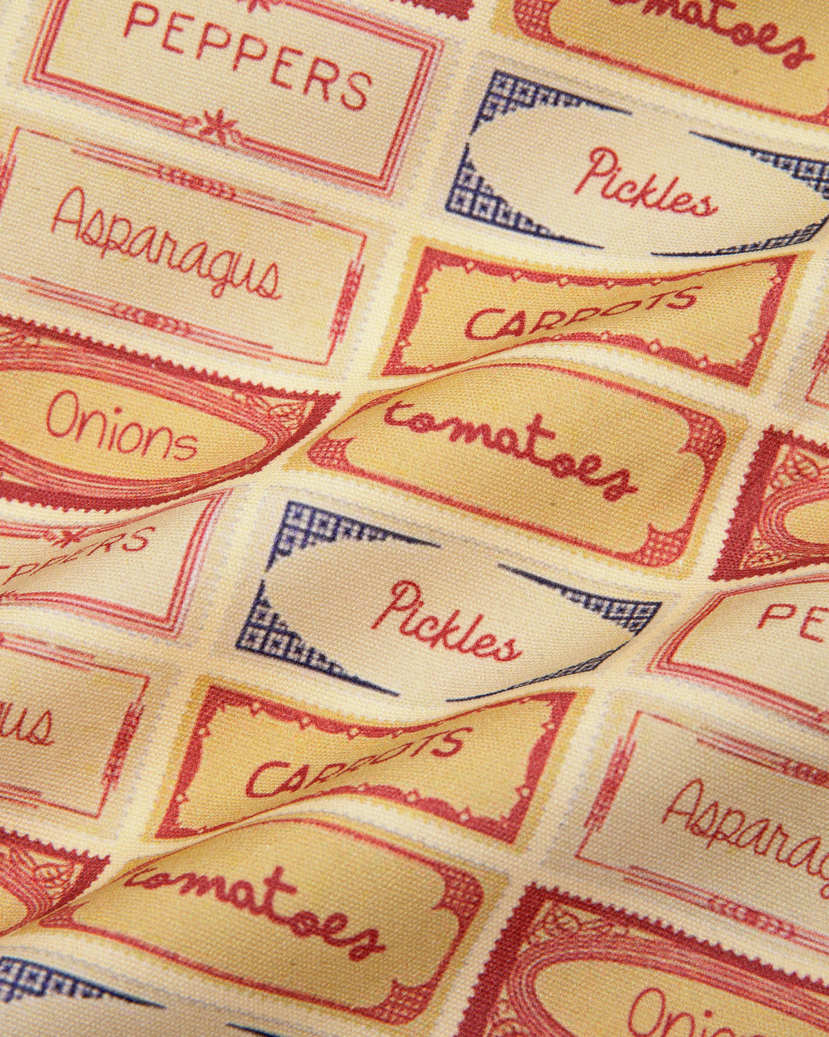 Pearl Pantry Jar Label Canvas Fabric