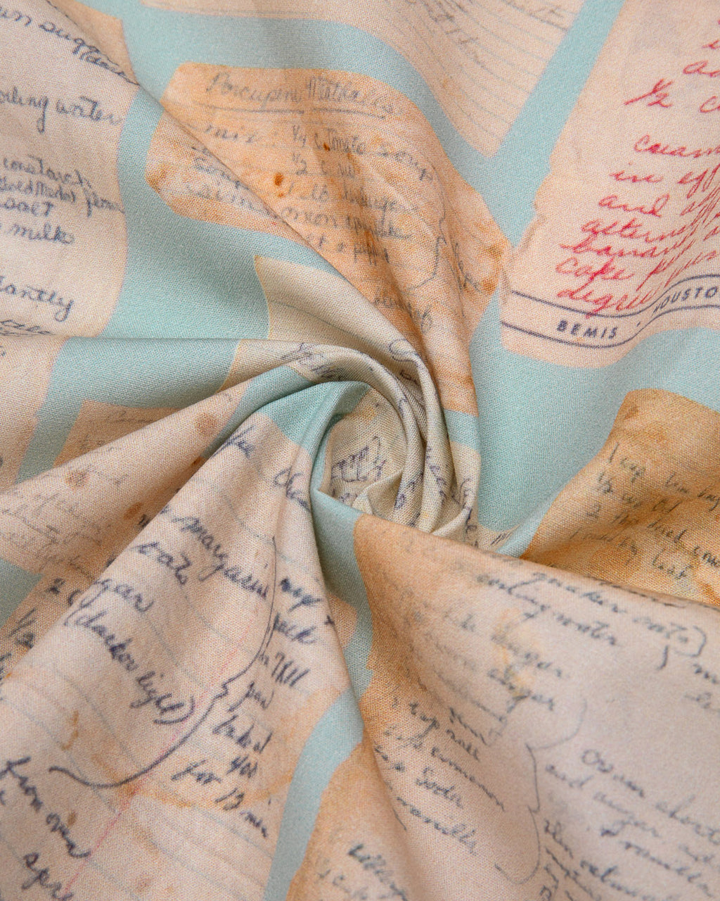 Edith Vintage Recipe Poplin Fabric