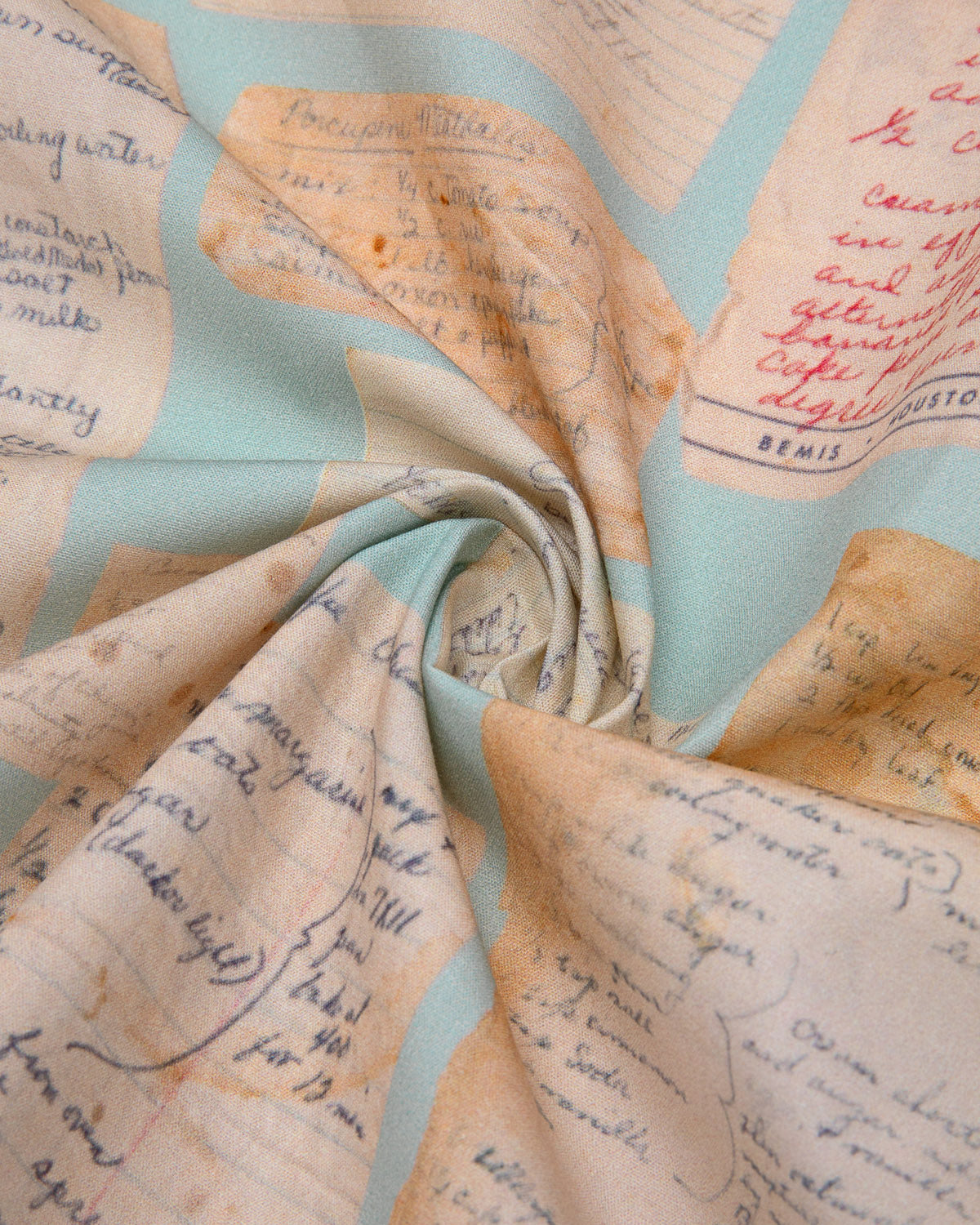 Edith Vintage Recipe Poplin Fabric