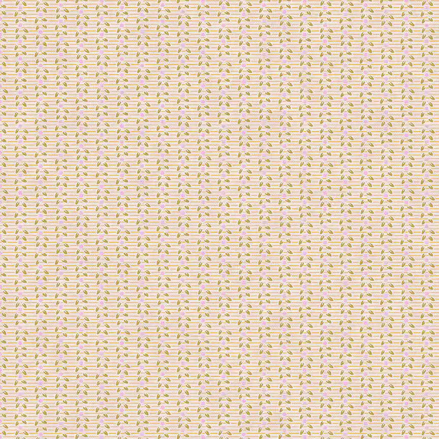 Leaf Stripe Quilting Cotton Fabric