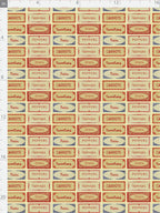 Pearl Pantry Jar Label Canvas Fabric