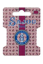 Patterned Sajou Paris thread/ ribbon storage card on a white background