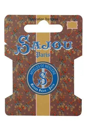 Patterned Sajou Paris thread/ ribbon storage card on a white background