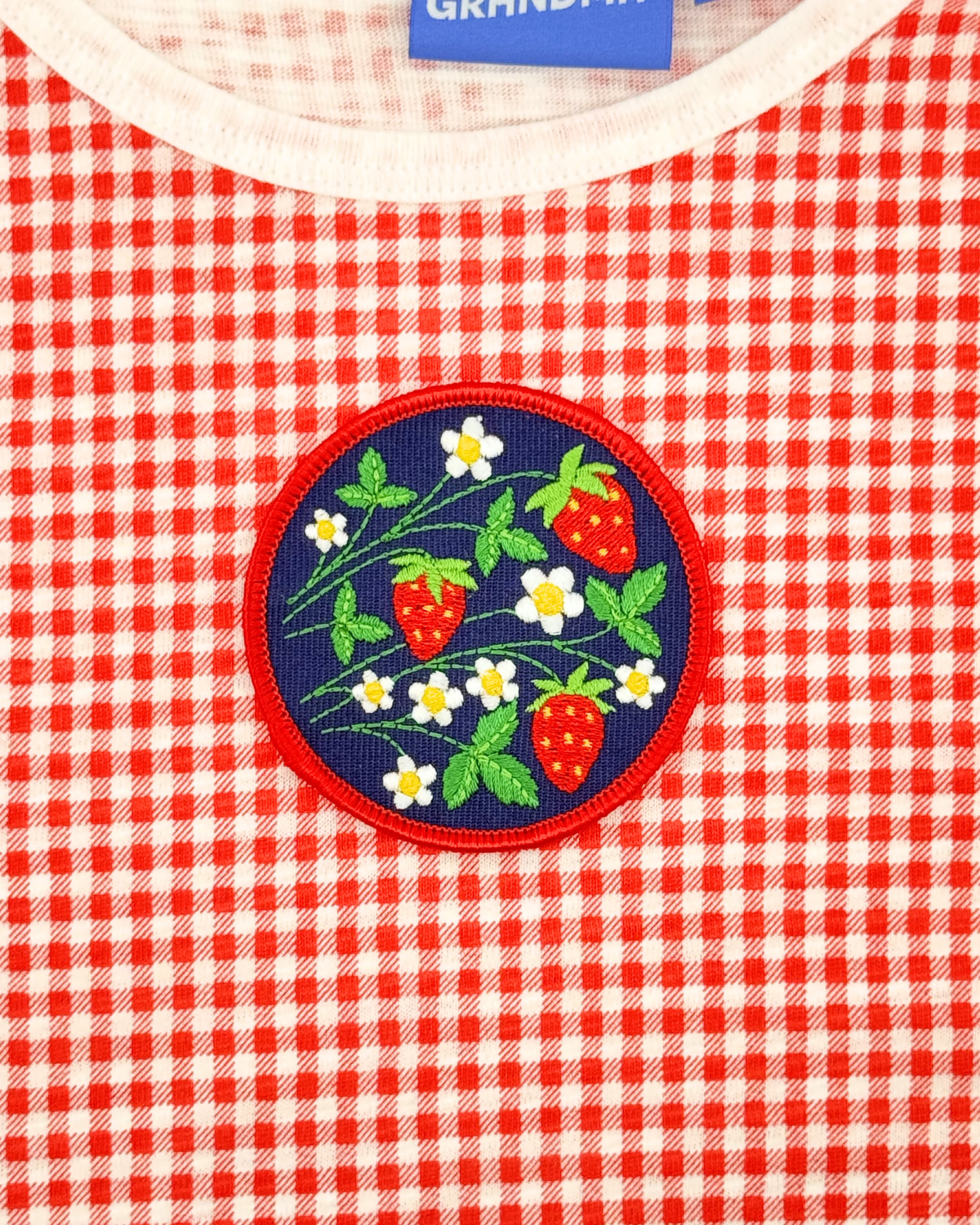 Strawberry Fields Embroidered Patch