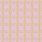 Squares Gold on Pink Quilting Cotton Fabric