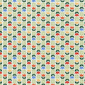 Tulip Grid Green Quilting Cotton Fabric