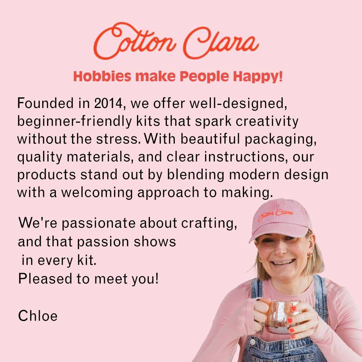 I Love Books Cross Stitch Kit for Beginners