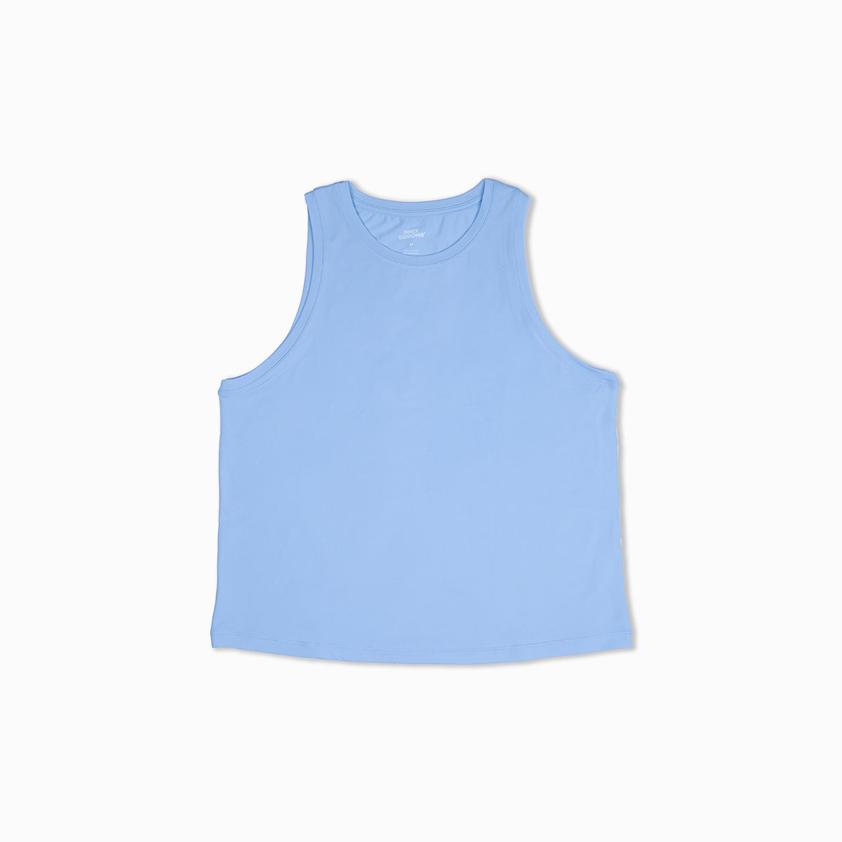 Light blue tank top on a white background
