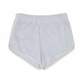 Lace-Trim Terry Short Light Blue
