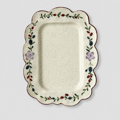 Floral Snack Plate