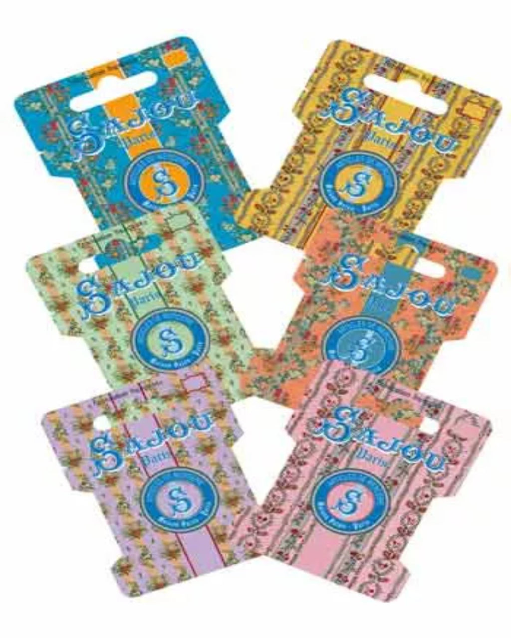Sajou Ribbon & Thread Storage Cards Floral 1