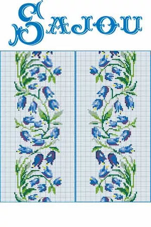Sajou Cross Stitch Chart - Bellflower