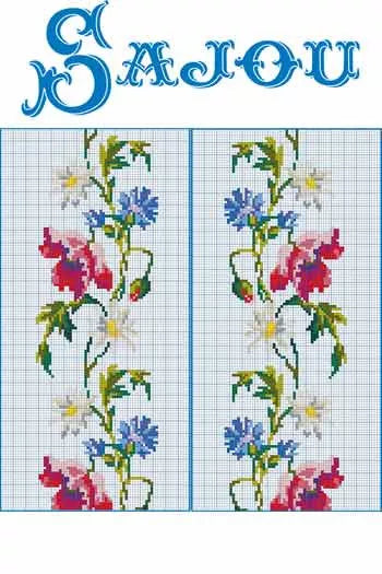 Sajou Cross Stitch Chart -  French Bouquet