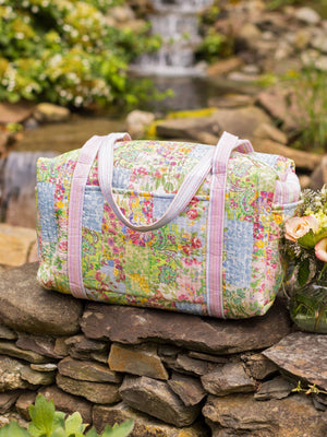 Garden Collage Pastel Duffle Bag