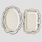 Floral Snack Plate