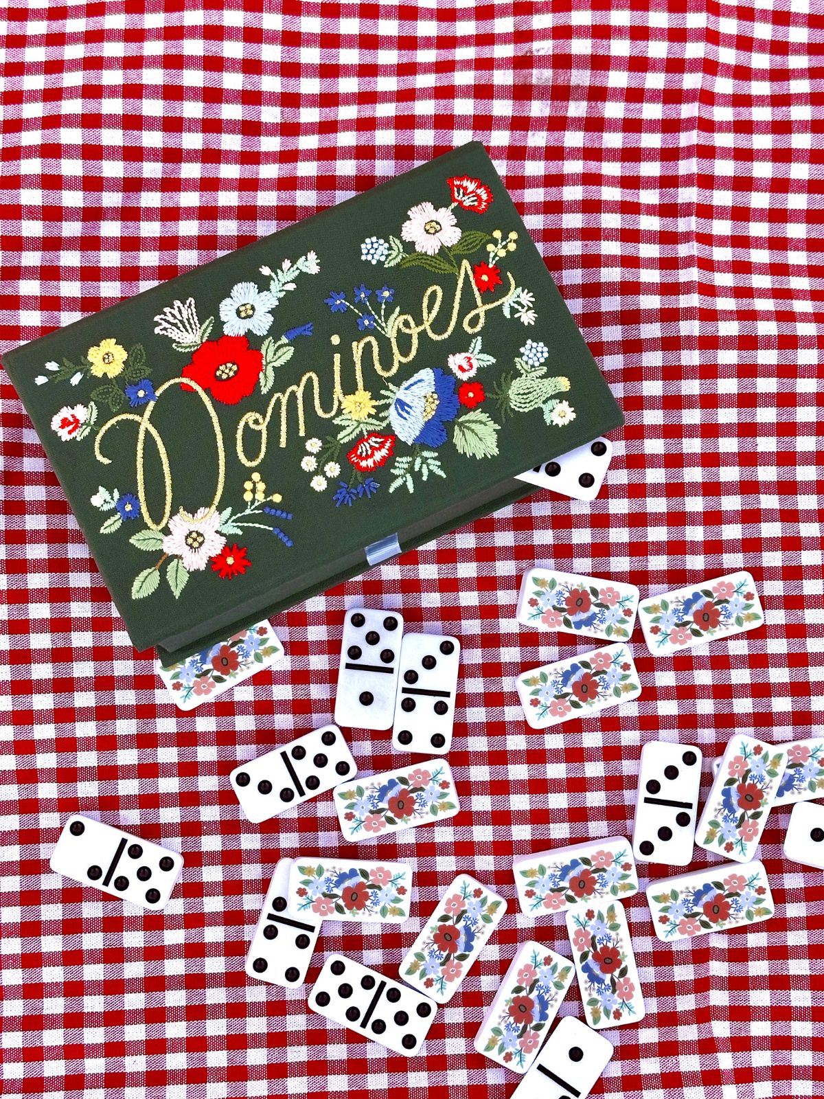Rifle Paper Strawberry Fields Dominoes Set