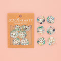 Large Confetti Quilt Star Buttons