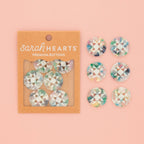 Large Confetti Quilt Star Buttons