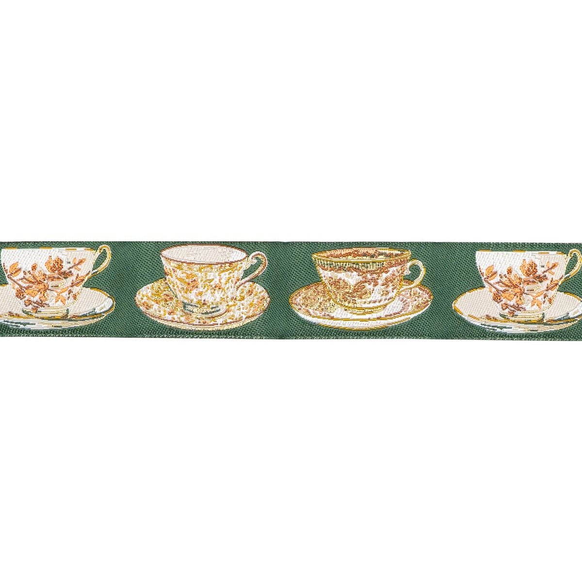Spruce Cup of Tea 7/8" Wide Ribbon