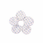 Floral patterned scrunchie on a white background
