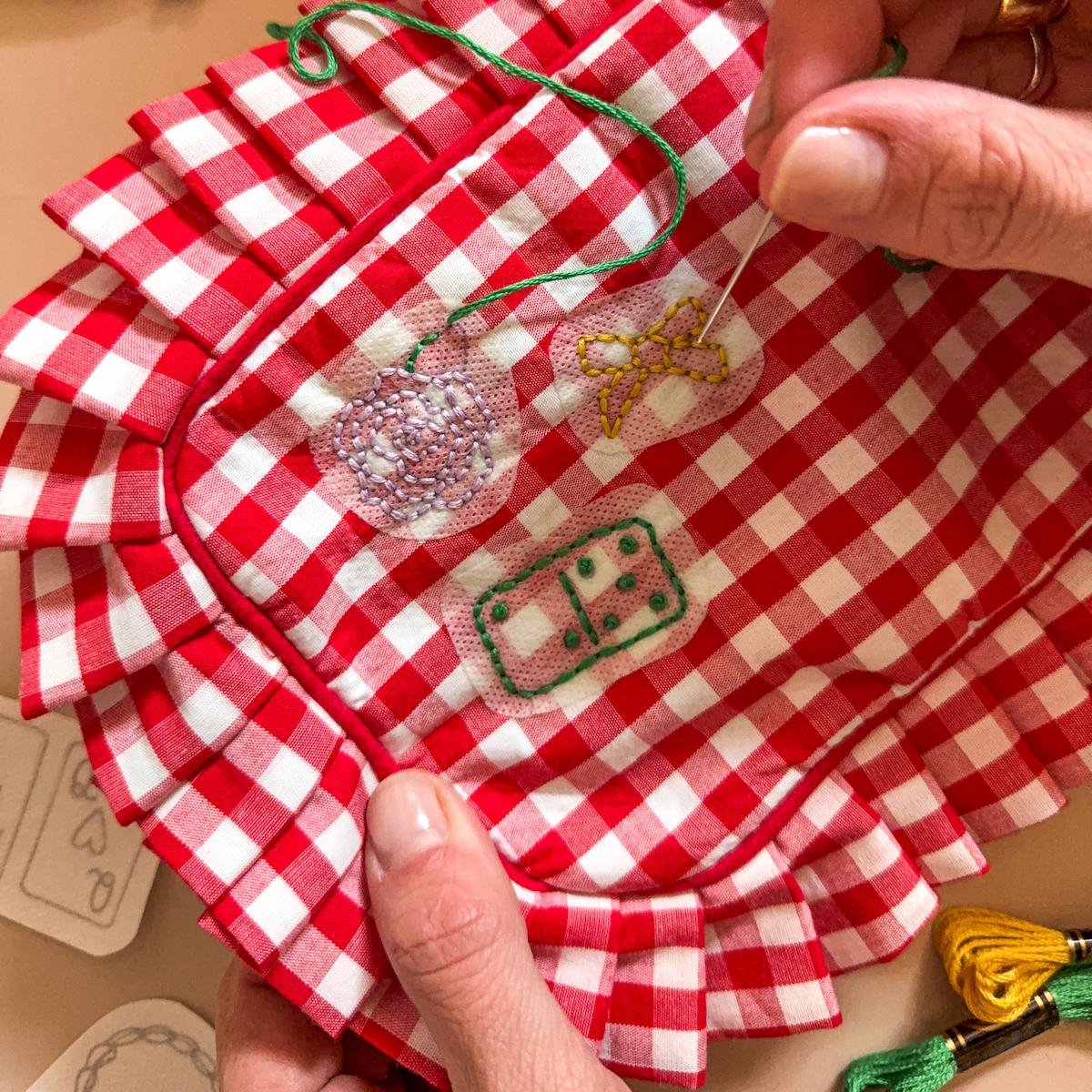 Letter Party Stick and Stitch Embroidery Kit