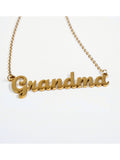 Grandma Nameplate Necklace