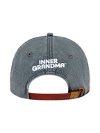 Gray cap with 'Inner Grandma' text on a white background