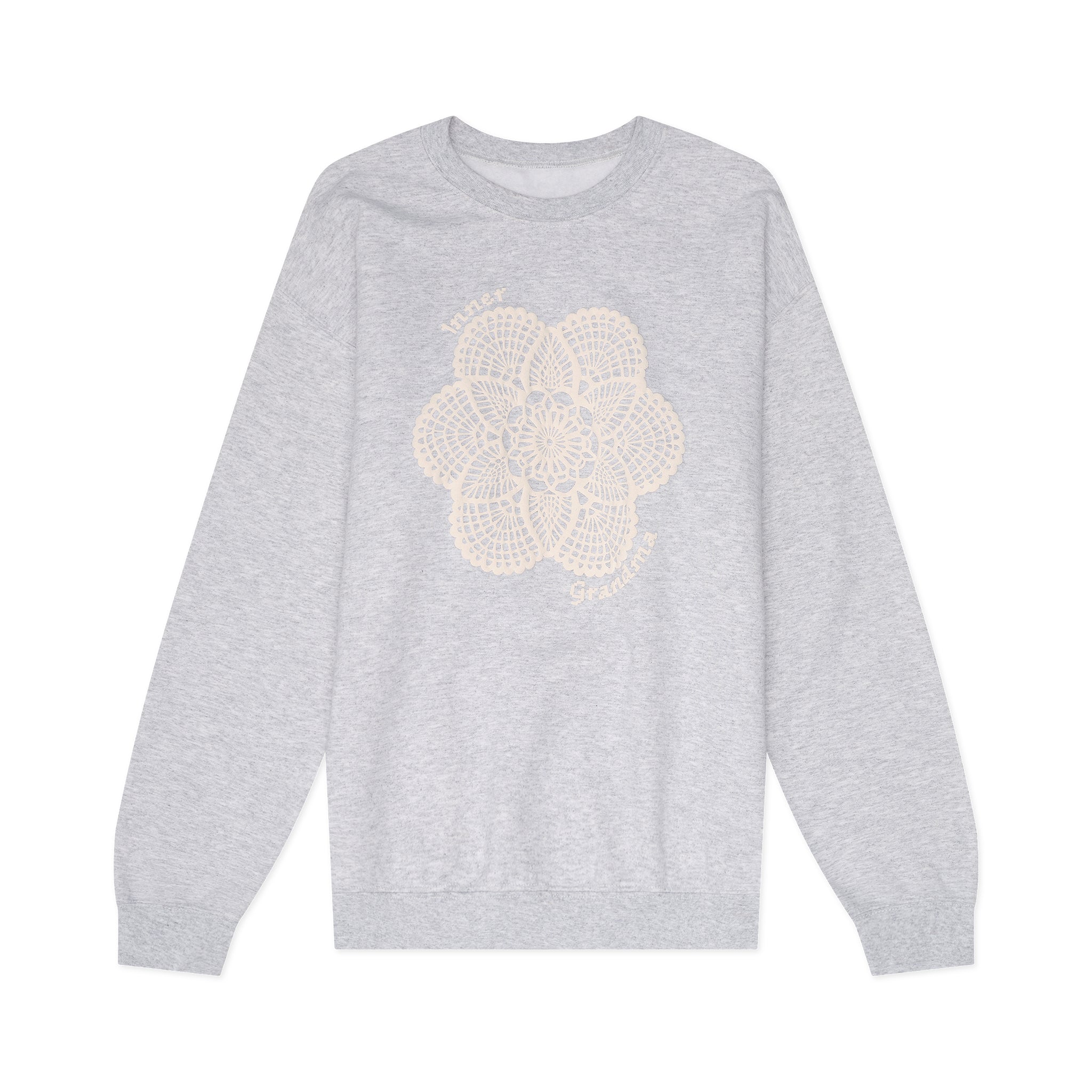 Puff Print Doily Sweatshirt