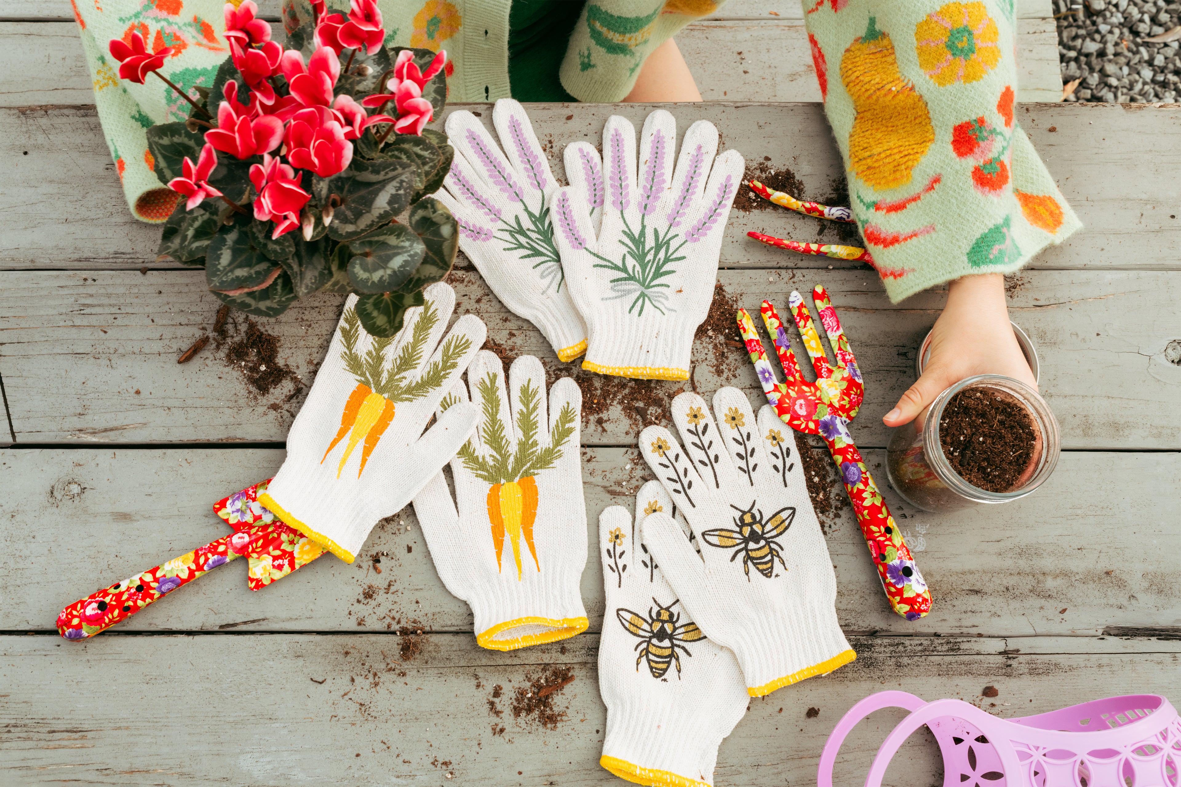 Floral Garden Tool Set