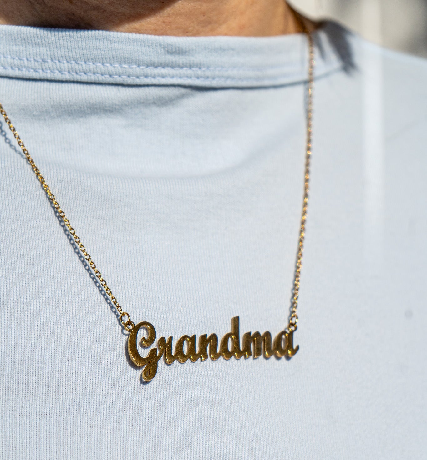 Inner Grandma Nameplate Necklace