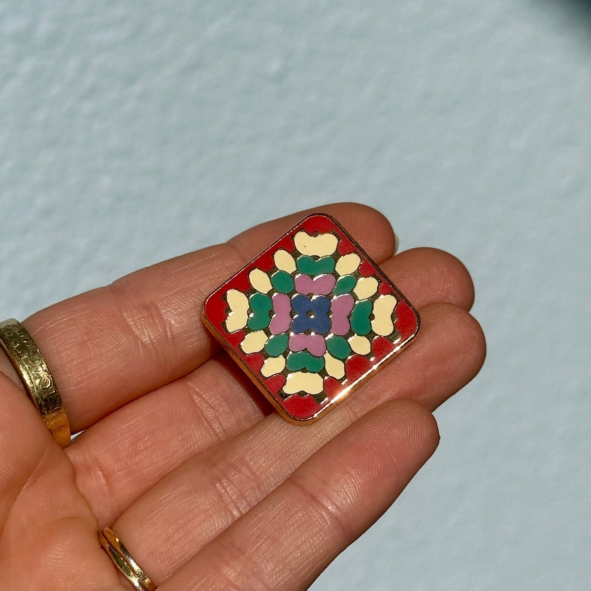 Grandma Square Pin