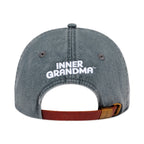 Gray cap with 'Inner Grandma' text on a white background
