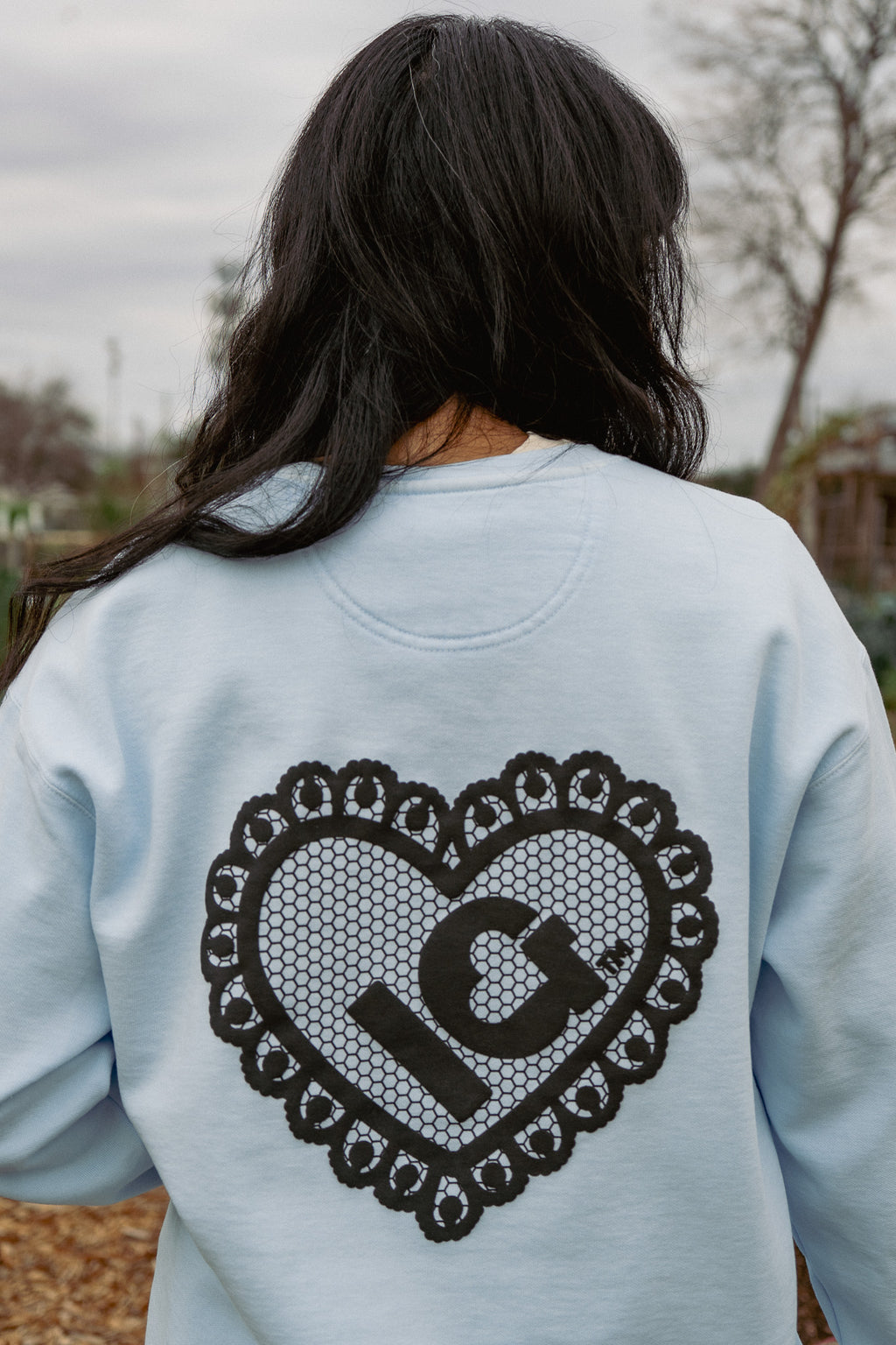 Inner Grandma Logo Lace Sweatshirt