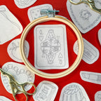 Letter Party Stick and Stitch Embroidery Kit