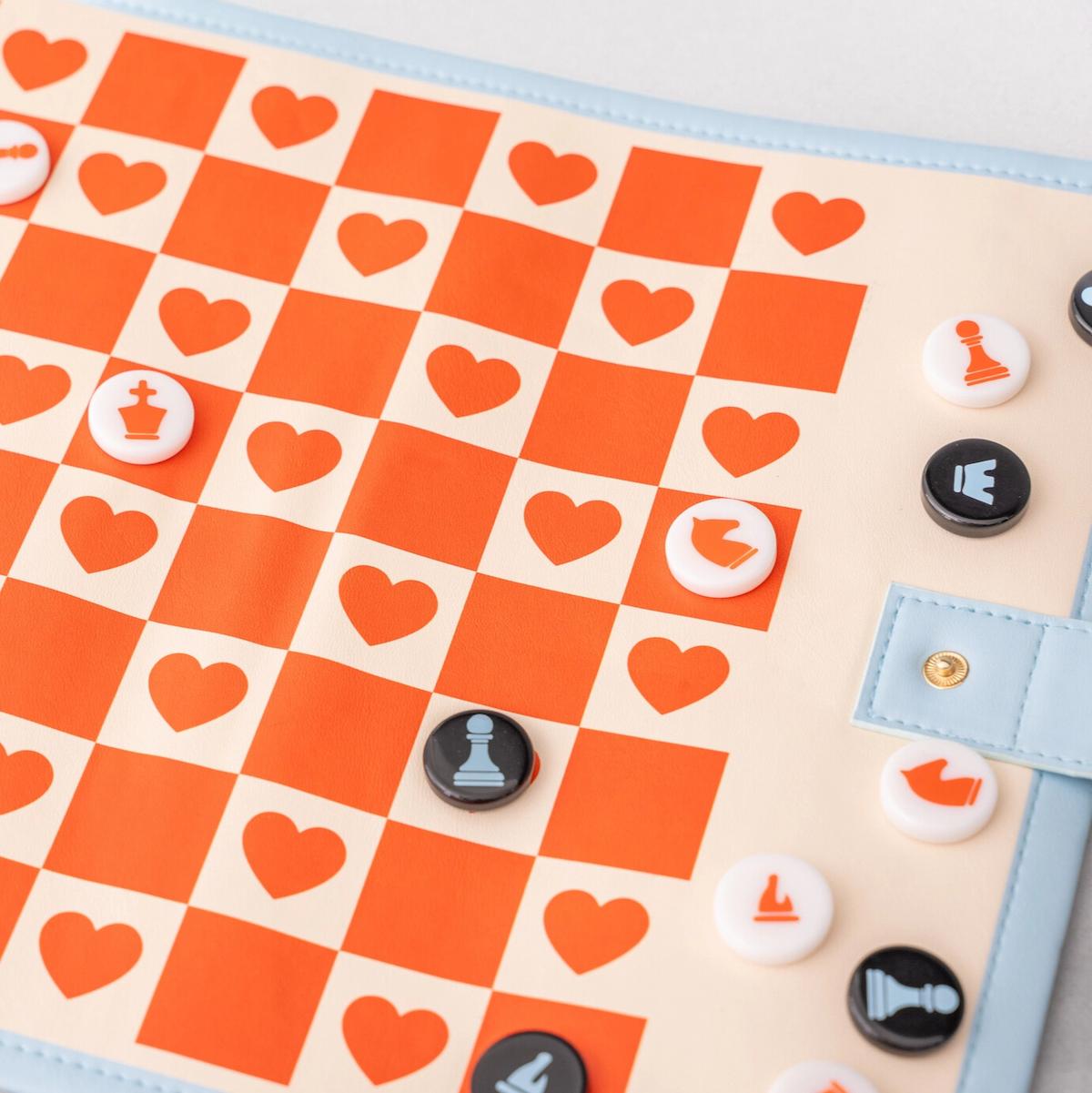 Ban.do Checkered Hearts Roll Up 3-in-1 Game