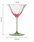 Tulip-Shaped Champagne Coupe Glasses