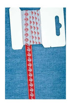 Sajou Woven Ribbon Red-Sky Blue - Comptoir Motif 05
